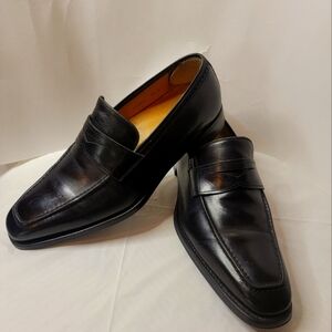 Magnanni Men's Black Slip on Loafers